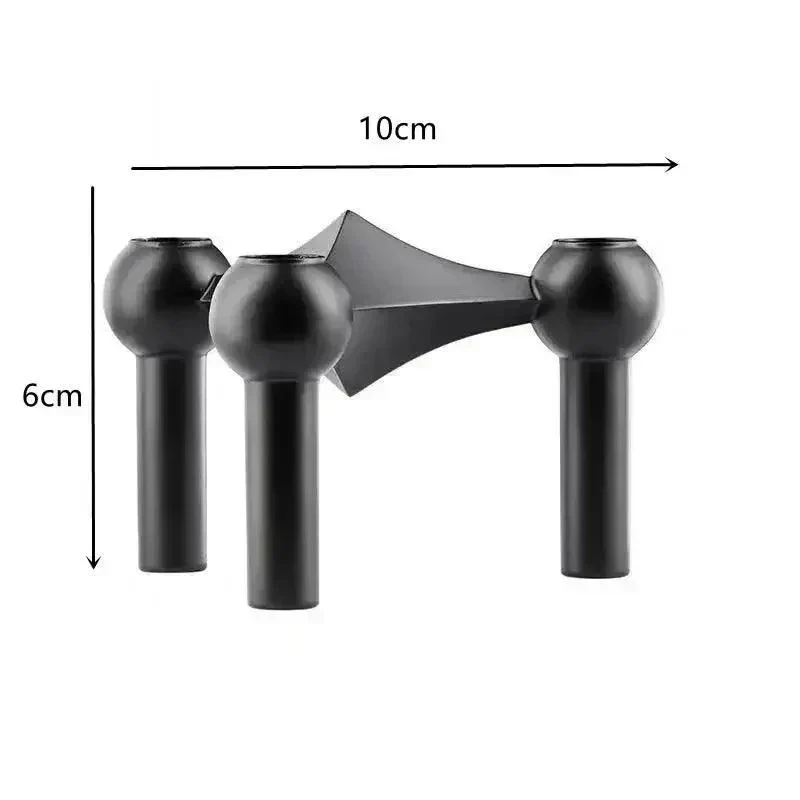 Modulære Metallysestager med Skulpturelt Design
