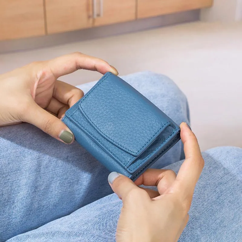 Elegant RFID Pung i Håndlavet Læder