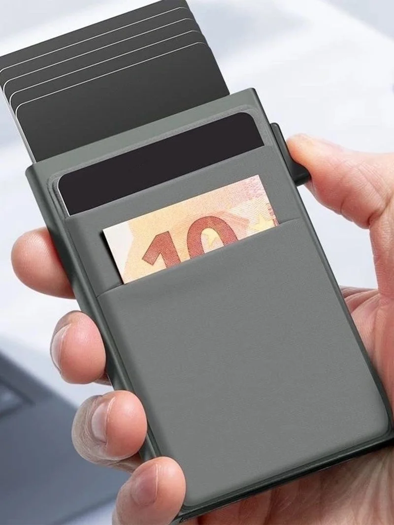 Slim Metal Kortholder med RFID Beskyttelse