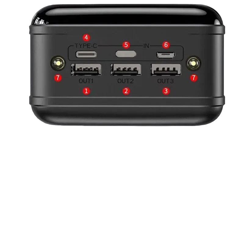 Bærbar Powerbank med 50000mAh og LED-skærm