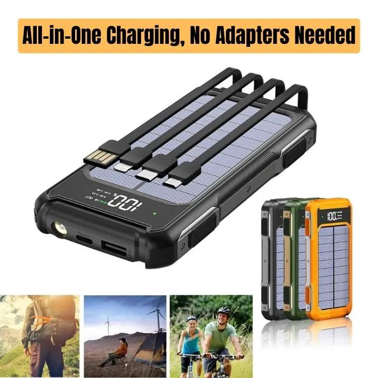SolEnergi 200000mAh Bærekraftig Lader