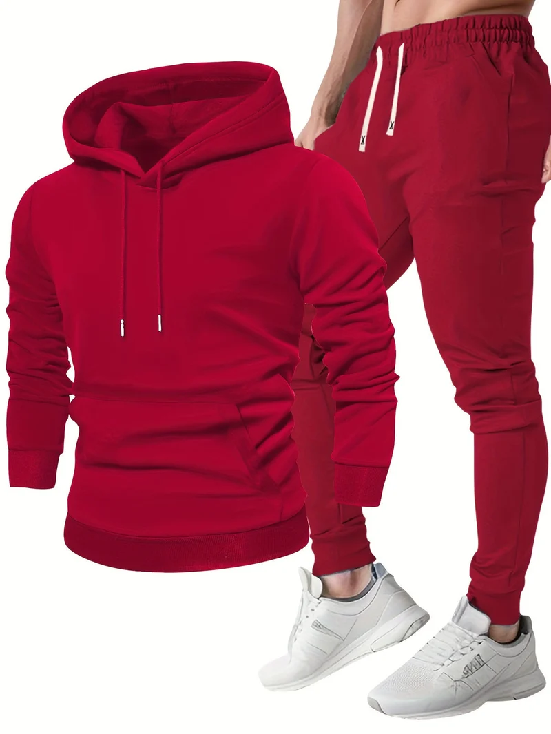 Sportssæt til mænd - Hoodie og træningsbukser | Behagelig & Åndbar