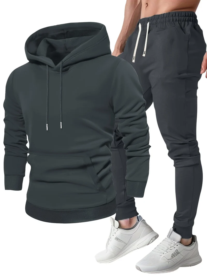 Sportssæt til mænd - Hoodie og træningsbukser | Behagelig & Åndbar