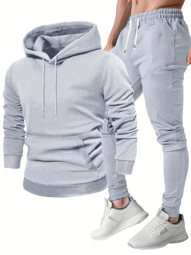 Sportssæt til mænd - Hoodie og træningsbukser | Behagelig & Åndbar