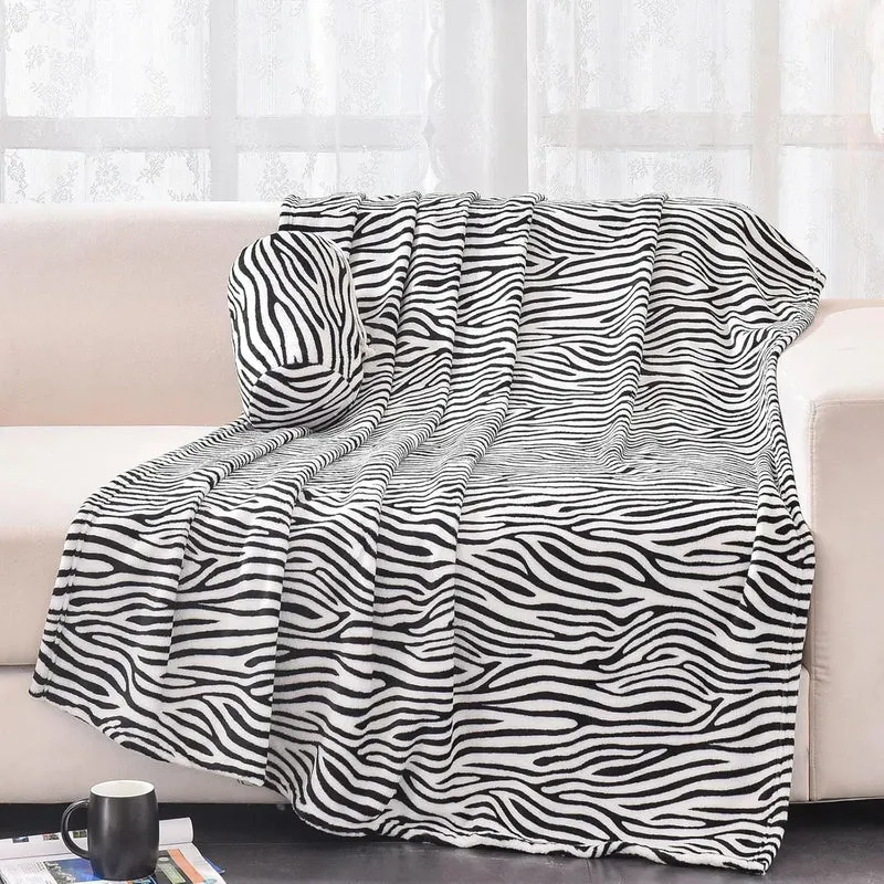 Leopardmønster Fleece Tæppe | Blødt og Behageligt | Super Komfortabelt