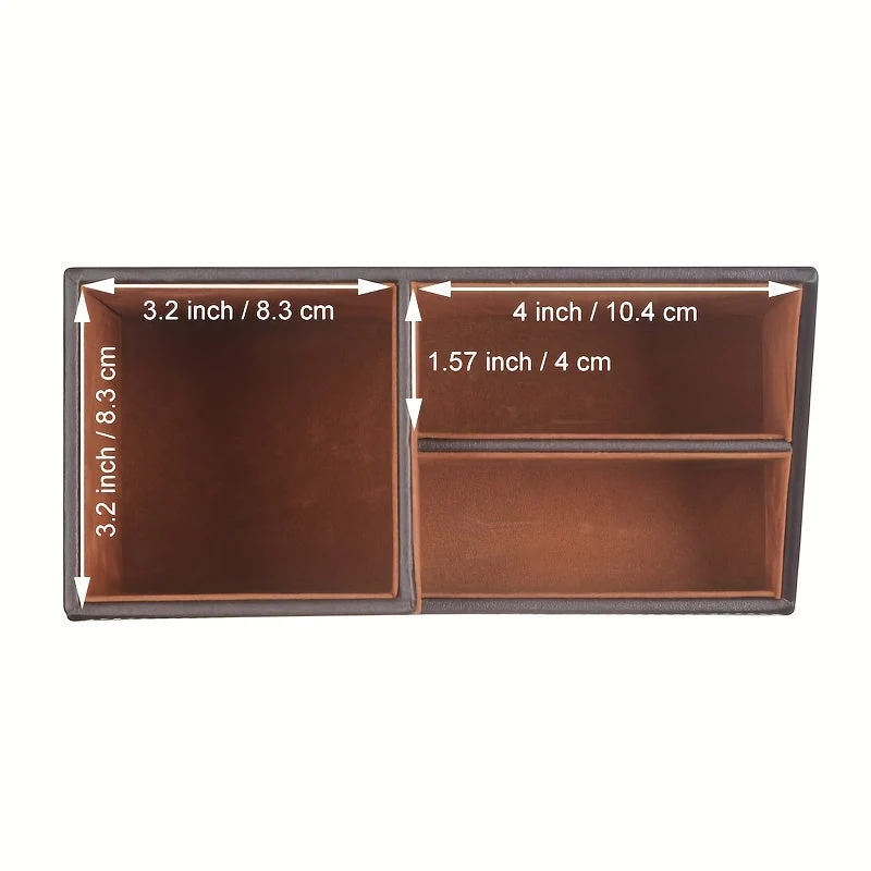 Elegant PU Organizer til et Ryddeligt Skrivebord