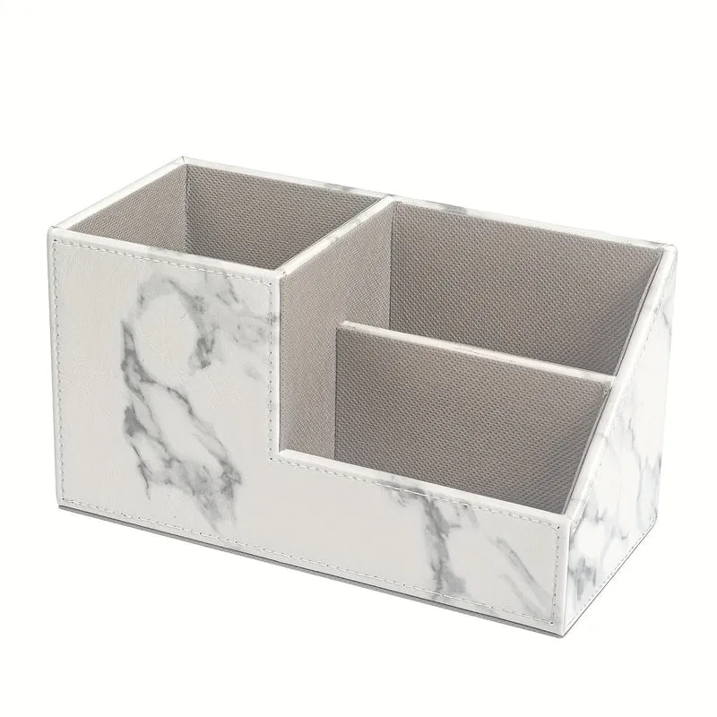 Elegant PU Organizer til et Ryddeligt Skrivebord