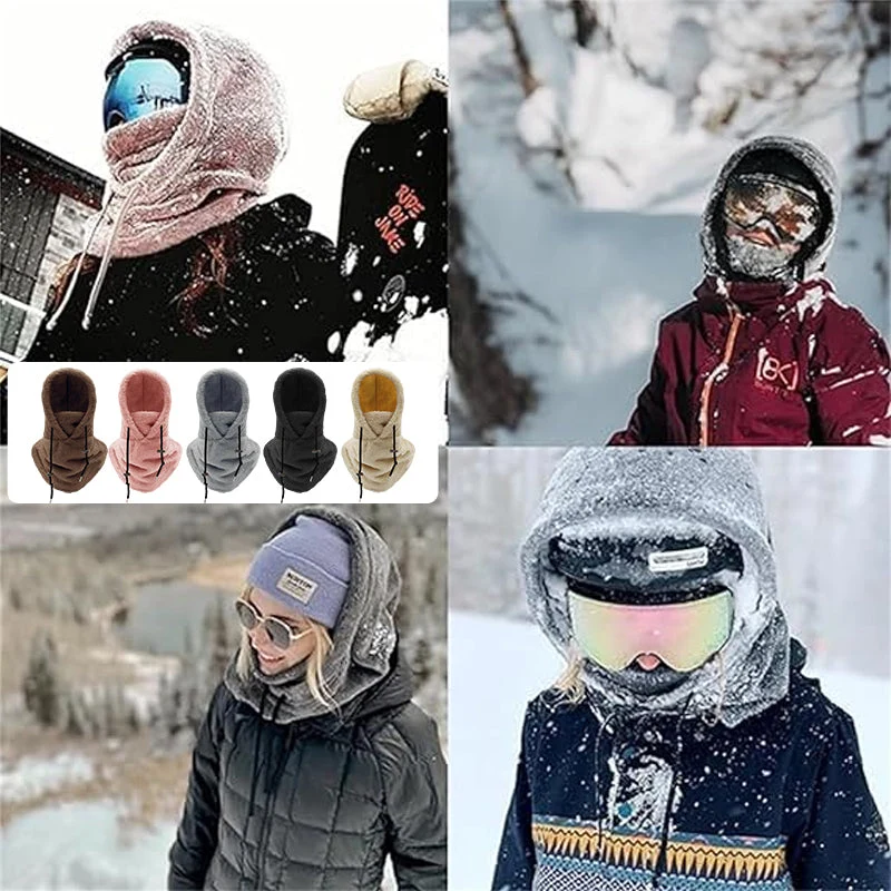 Ski Maske med Sherpa Hætte til Koldt Vejr