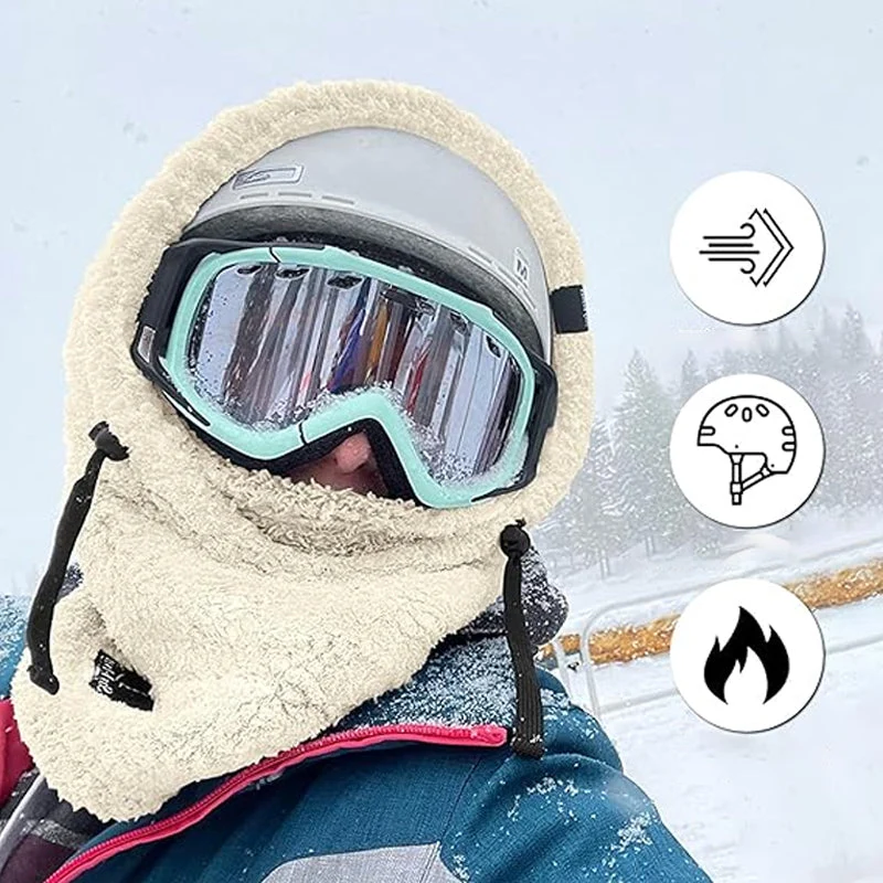 Ski Maske med Sherpa Hætte til Koldt Vejr