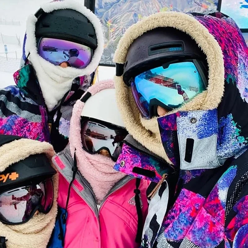 Ski Maske med Sherpa Hætte til Koldt Vejr