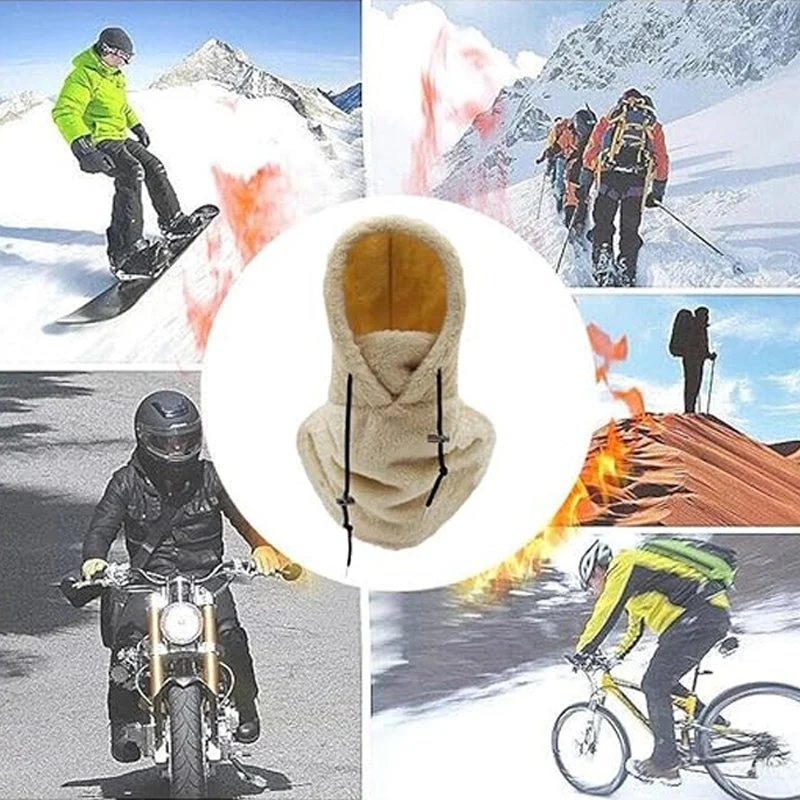 Ski Maske med Sherpa Hætte til Koldt Vejr