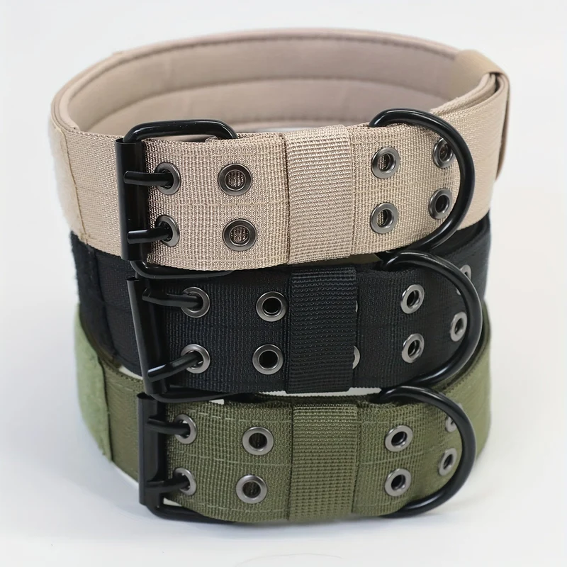 Justerbart Nylon Hundehalsbånd – Komfort og Kontrol til Store Hunde