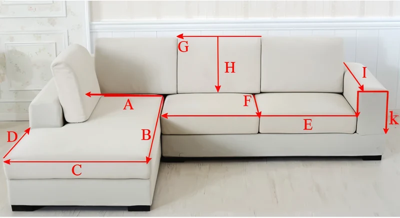 Sofabetækning i ensfarvet design - Holdbart og skridsikkert stof af bomuld og hør