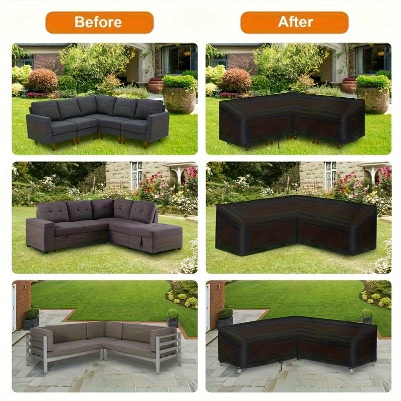 Robust Beskyttelse til V-formet Udesofa – ShieldGuard Cover