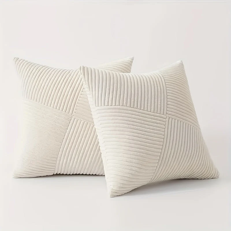 Boheme Sofa- og Sengbetræk i Blødt, Ribbet Velour