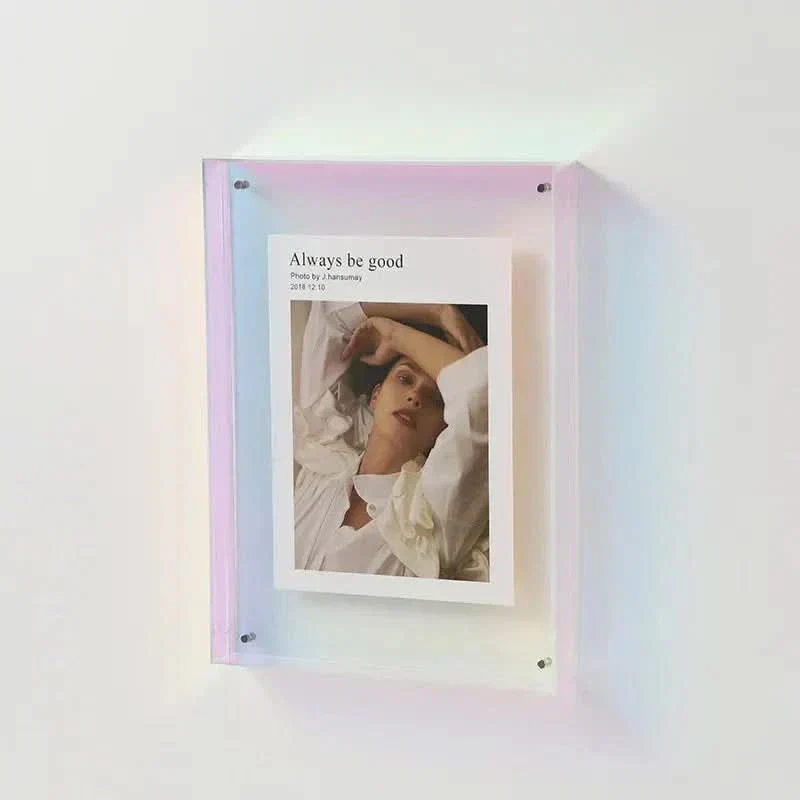 Fotografisk Ramme i Akryl med Farvede Kanter