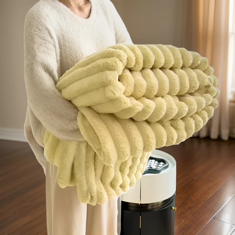 Luksus fleece tæppe til sofa - blødt, varmt og hyggeligt tæppe til stue