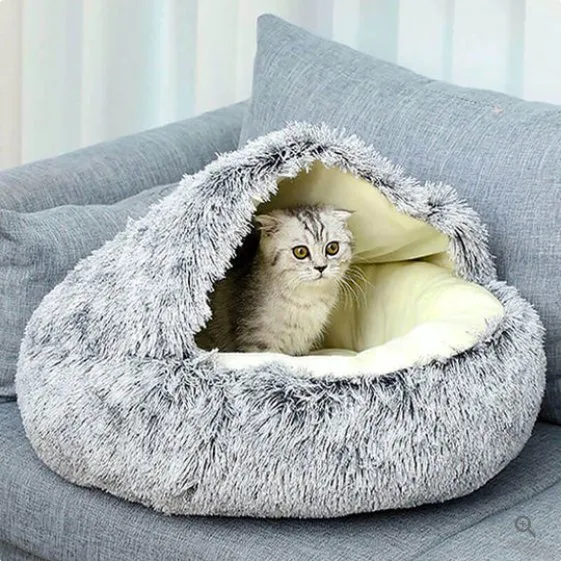 Blødt rede til hunde og katte - Beroligende seng