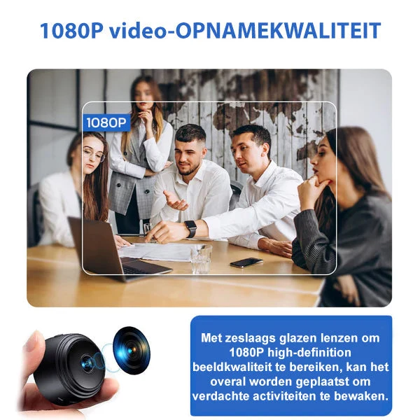 SikkerhedsKamera 160 | Trådløs HD Overvågningskamera med Nattevision