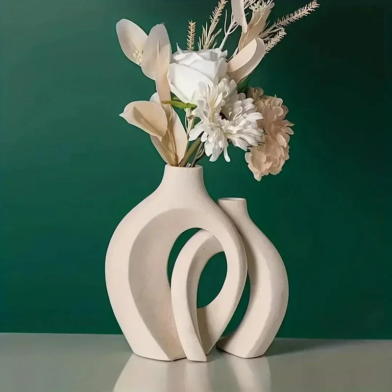 Minimalistiske Keramiske Vaser til Elegant Indretning