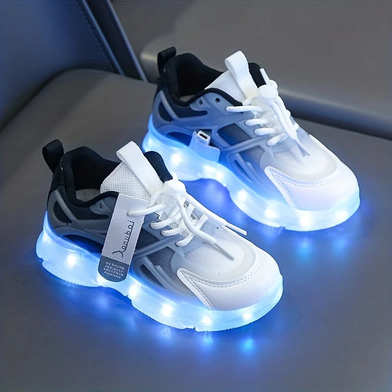 Farverige LED Sneakers til Børn – Lysende og Sjove i Hverdagen