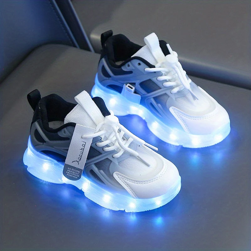 Farverige LED Sneakers til Børn – Lysende og Sjove i Hverdagen