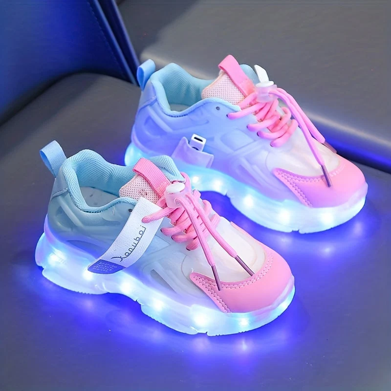Farverige LED Sneakers til Børn – Lysende og Sjove i Hverdagen