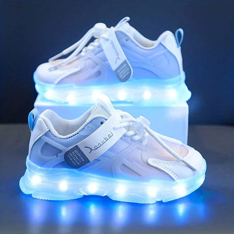 Farverige LED Sneakers til Børn – Lysende og Sjove i Hverdagen