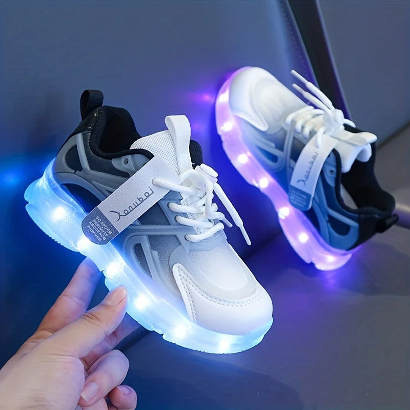 Farverige LED Sneakers til Børn – Lysende og Sjove i Hverdagen