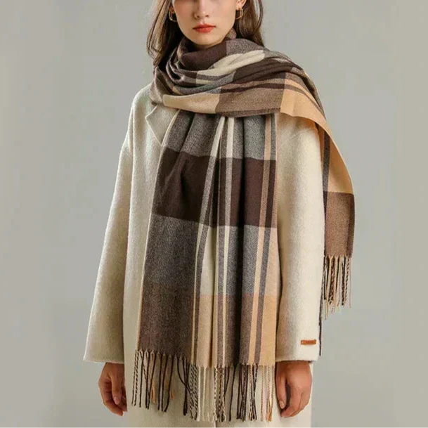 Elegant Cashmere-inspireret Tørklæde til Alle Anledninger