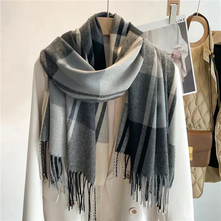 Elegant Cashmere-inspireret Tørklæde til Alle Anledninger
