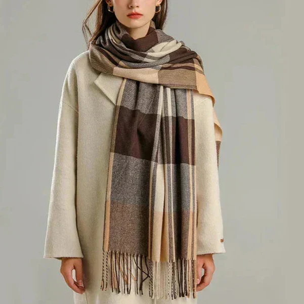 Elegant Cashmere-inspireret Tørklæde til Alle Anledninger