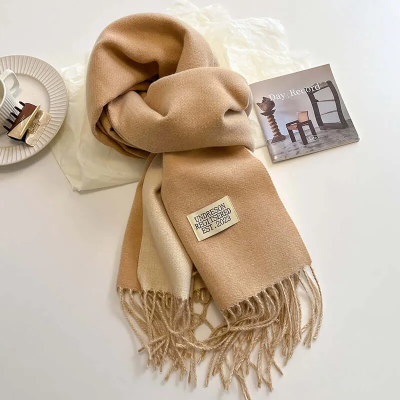 Omvendt Cashmere Tørklæde til Den Stilbevidste