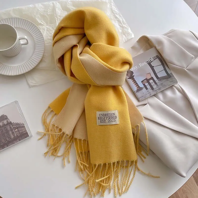 Omvendt Cashmere Tørklæde til Den Stilbevidste