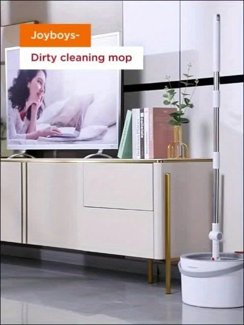 SmartMop Roterende Sæt – Håndfri Rengøring med Justerbar Højde
