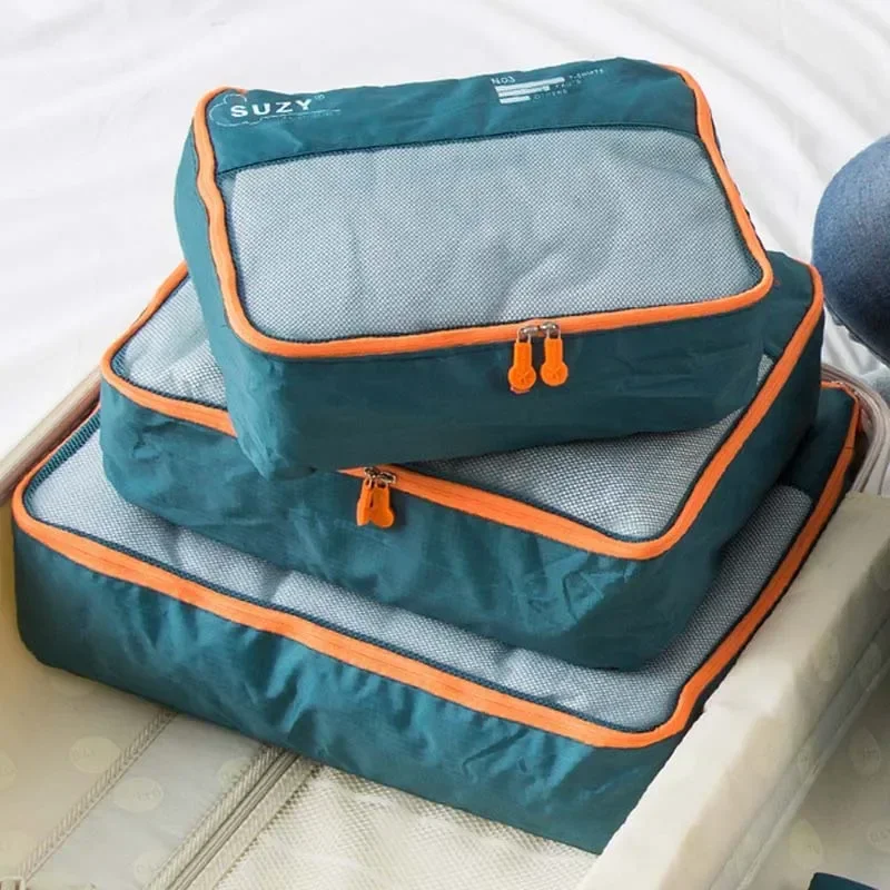 Rejseorganisatorer: Sæt med 7 Praktiske Opbevaringsposer
