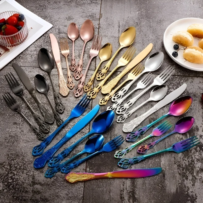 Elegant Bestik Sæt til 24 Personer – LuxCutlery
