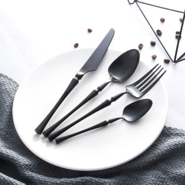 Elegant Sæt af 24 Stk. Rustfrit Stål Bestik – GlanzSet