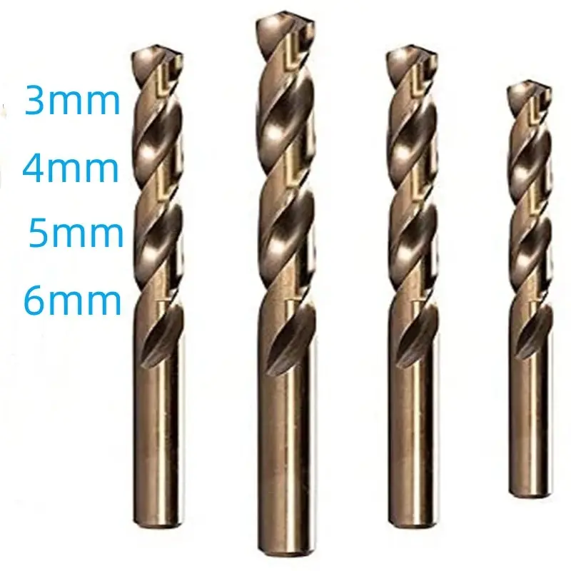 Præcisionsbor Sæt med Cobalt 5% - 3/4/5/6 mm