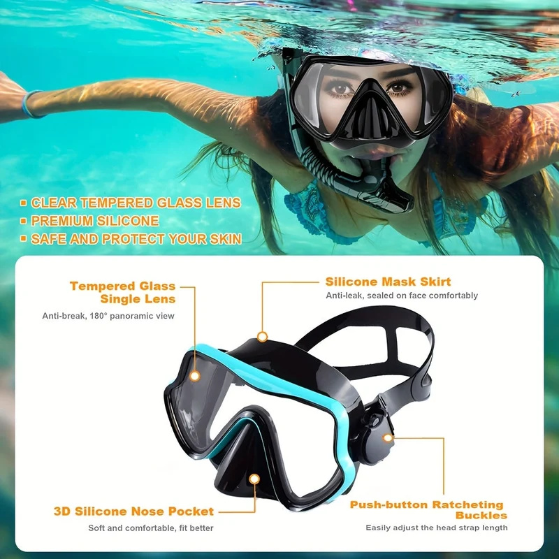 Snorkel Sæt ClearWave – Vandtæt, Komfortabel og Klar Udsigt