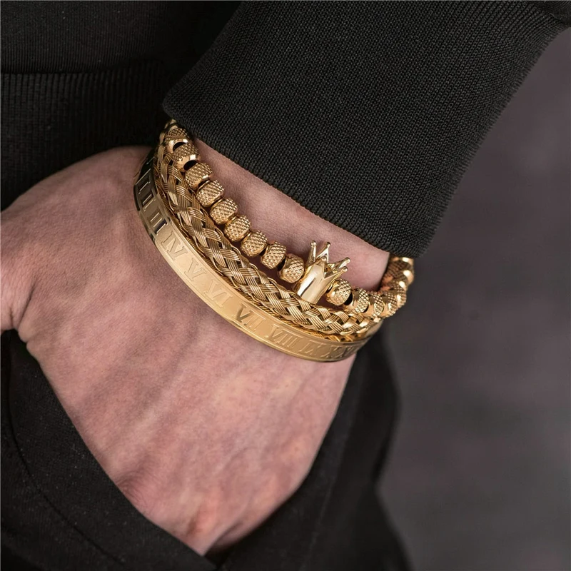 Håndlavet Armbåndsæt til Mænd – Stærk Elegance