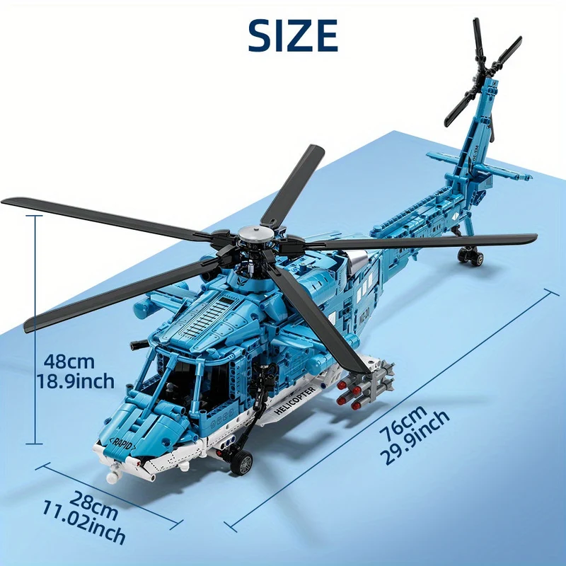 Detaljeret Byggesæt til Helikopter – Teknik og Realisme
