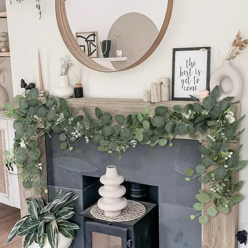 Sæt af Eucalyptus Guirlander | 2 Stykker | 180 cm | Naturlig Skønhed