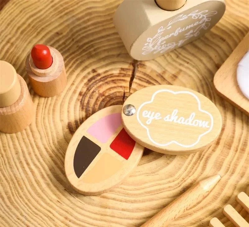 Skønhedssæt i Træ til Børn – Kreativ Frisør og Make-up