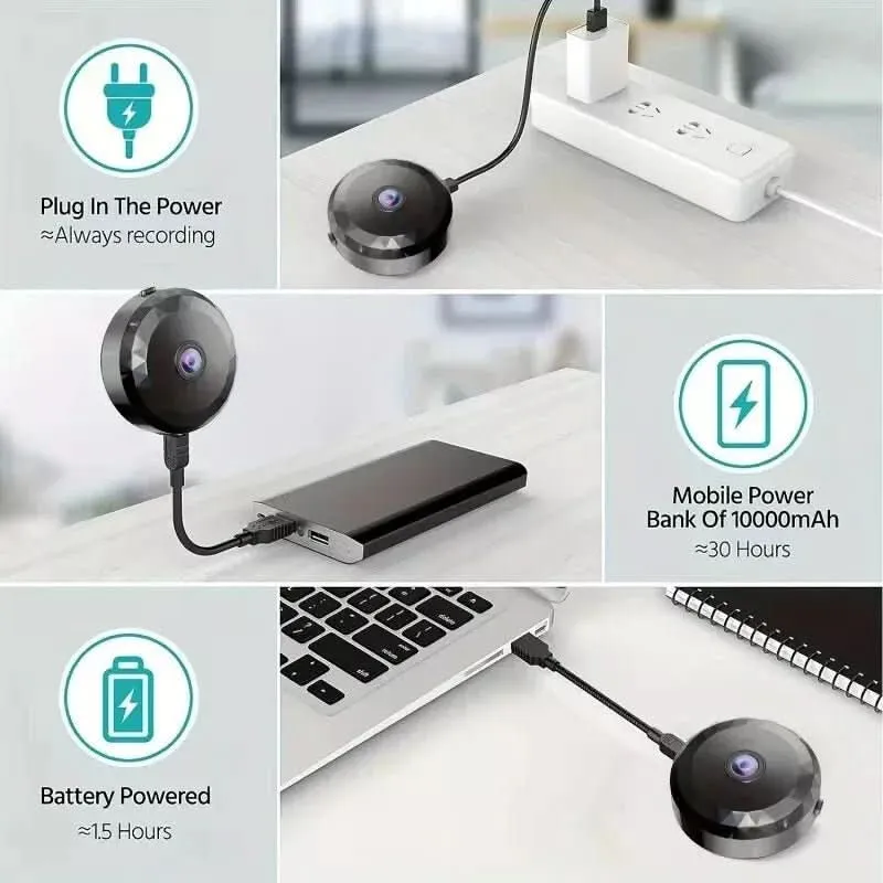 Trådløs mini magnetkamera 1080P HD til diskret overvågning