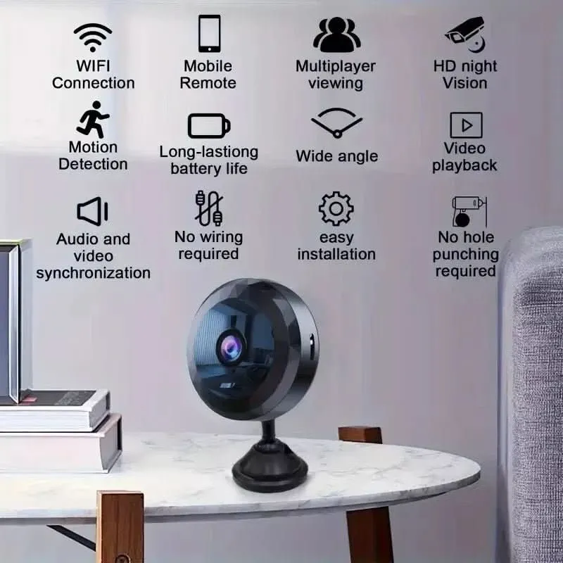Trådløs mini magnetkamera 1080P HD til diskret overvågning