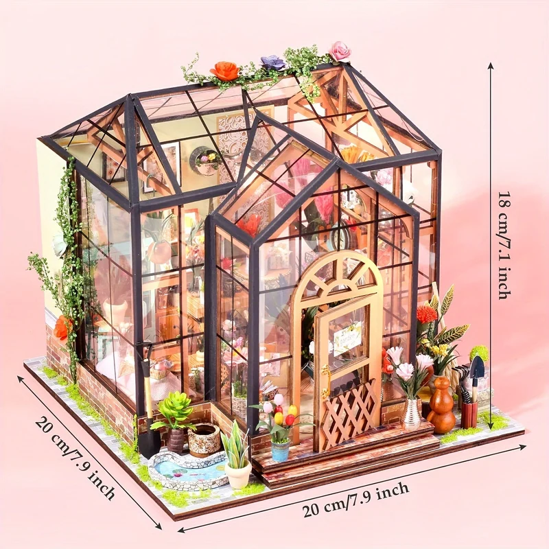 Miniature Planthus Boghylde – 3D Model DIY med LED Belysning