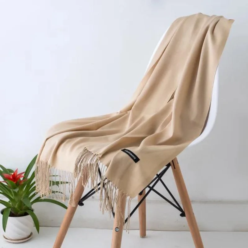 Elegant og Luksuriøs Cashmere Halstørklæde til Efterår og Vinter