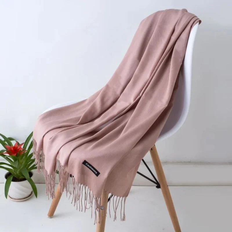 Elegant og Luksuriøs Cashmere Halstørklæde til Efterår og Vinter