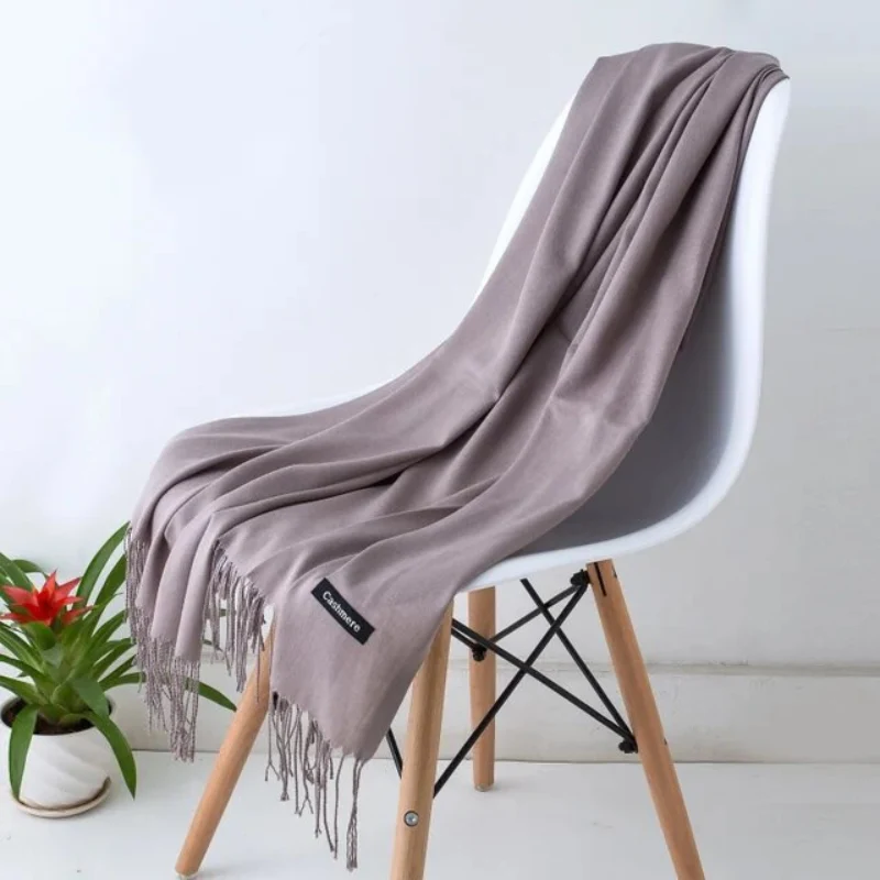 Elegant og Luksuriøs Cashmere Halstørklæde til Efterår og Vinter